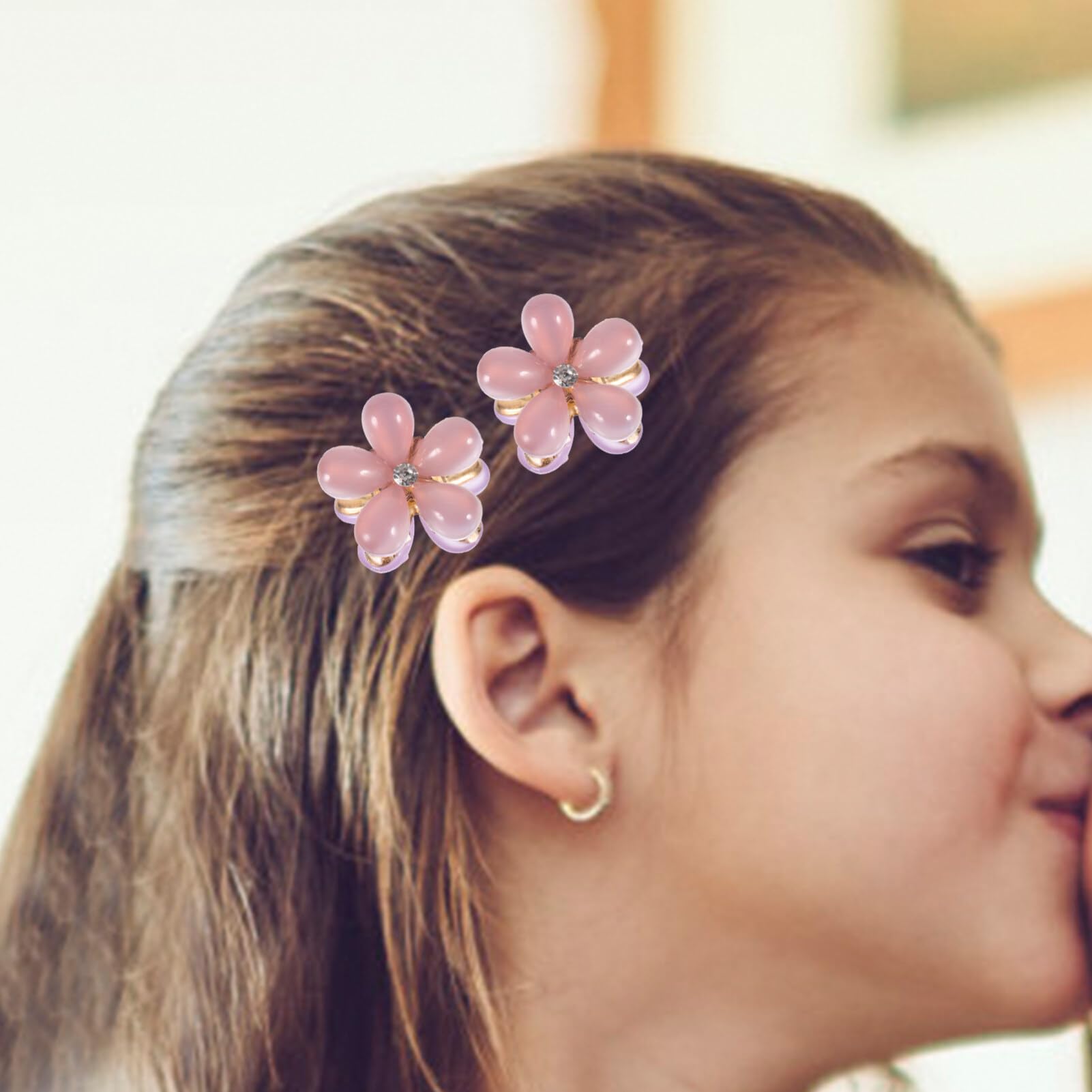 20pcs Flower Hair Clips for Little Girls - Small Hairpins & Mini Hair Accessories for Kids - Perfect for School, Parties & Daily Styling