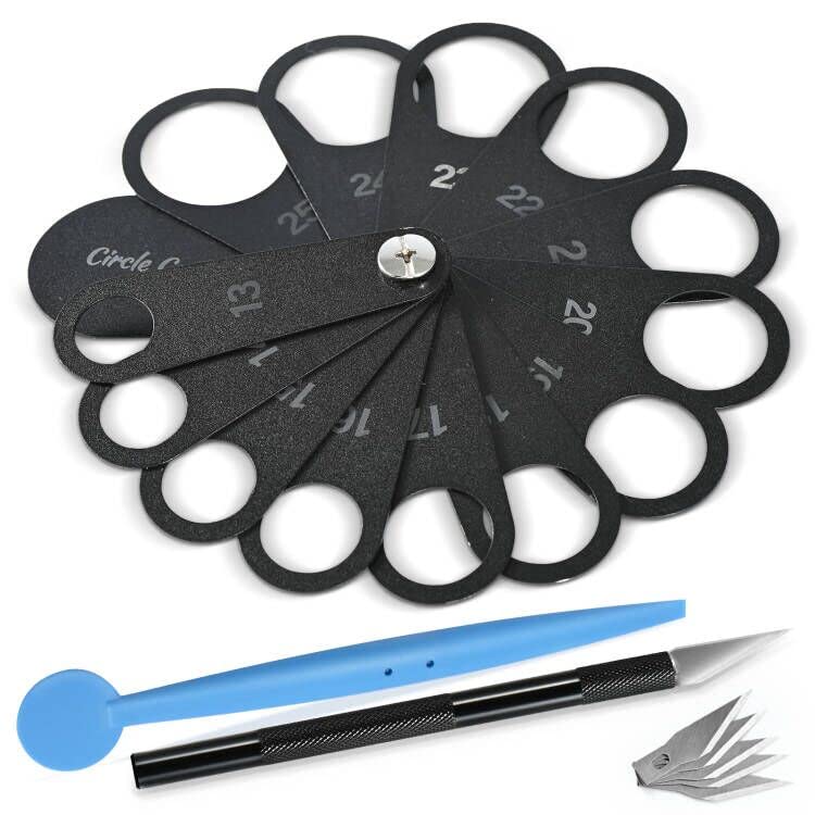 NEWISHTOOL Vinyl Wrap Tools Kit - 13mm-25mm Car Wrapping Tool with Parking Sensor Hole Cutter, Micro Squeegee, Vinyl Knife & 5 Razor Blades for Professional Vehicle Wrapping - Perfect for DIY Car Decals, Boat Wraps & Motorcycle Graphics