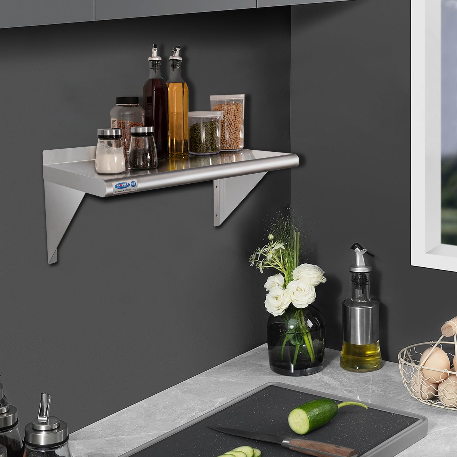 Stainless Steel Wall Mount Shelf 14