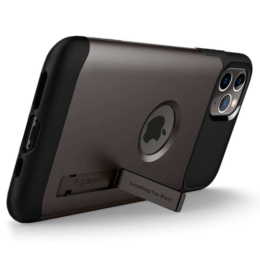 Spigen Slim Armor Protective Case for Apple iPhone 11 Pro (2019) - Gunmetal | Shockproof & Scratch Resistant Cover | Perfect for Everyday Use, Work & Outdoor Activities