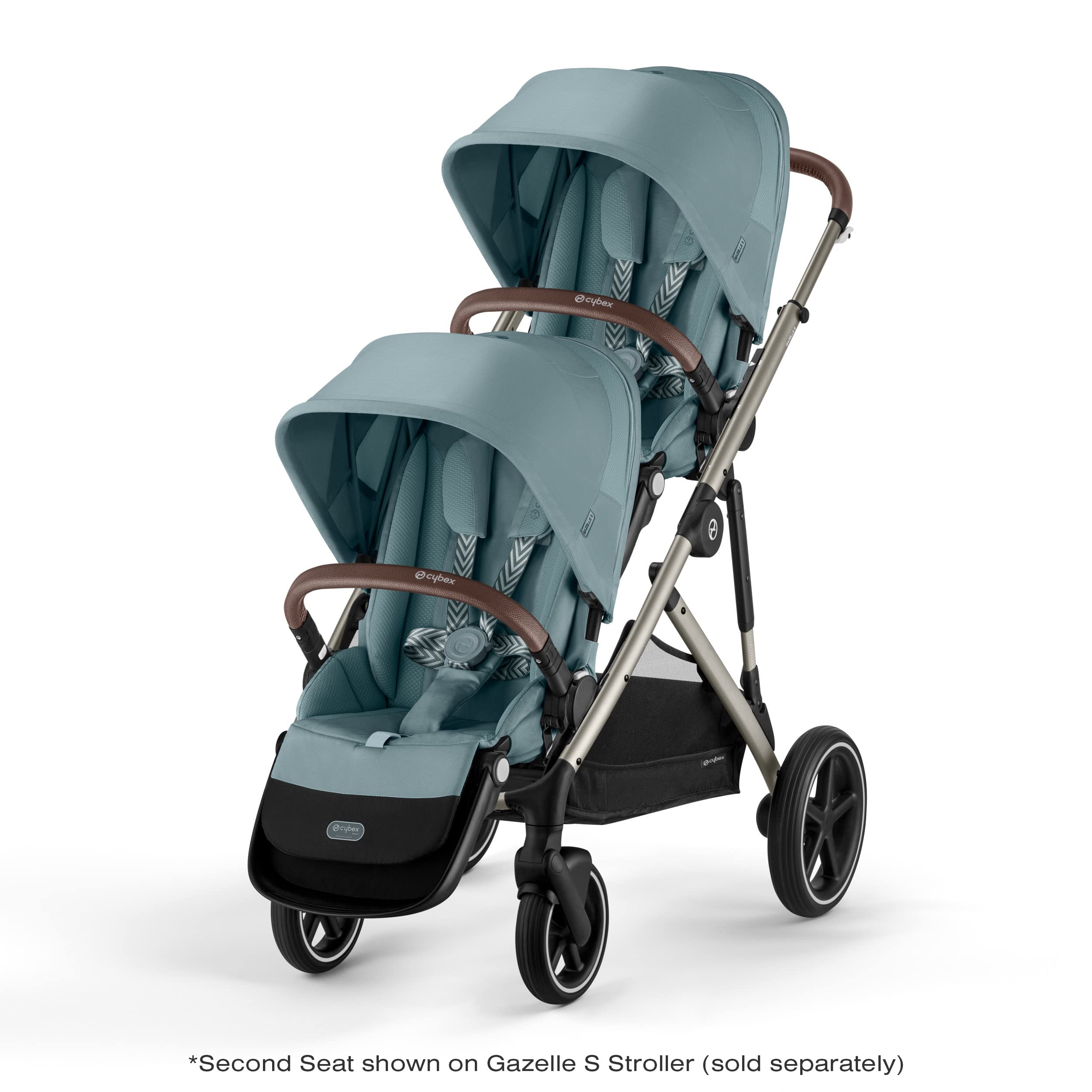 Cybex Gazelle S Second Seat Unit - Sky Blue | Expandable Stroller for Twins & Toddlers | Perfect for Travel, Shopping & Outdoor Adventures