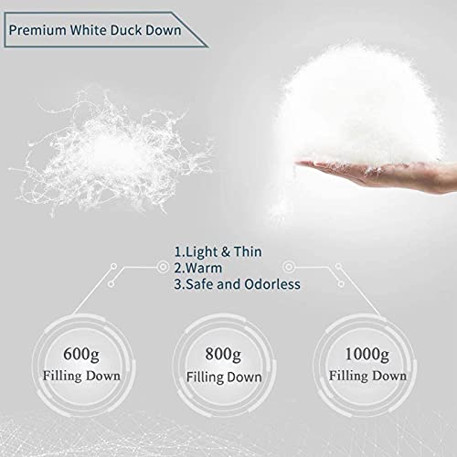 Ultra Lightweight 800g Goose Down Sleeping Bag for Adults - Double Sleeping Bag for Winter Camping & Hiking - Waterproof & Compact Outdoor Gear for Backpacking, Mountaineering & Extreme Cold Weather