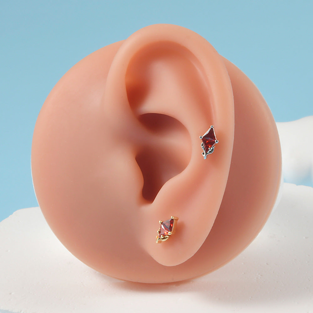 20G Cartilage Lizard Studs Snake Earrings Frog Piercings - Stainless Steel Body Jewelry for Tragus, Helix, Conch Piercings | Perfect for Punk, Gothic, Alternative Fashion Styles