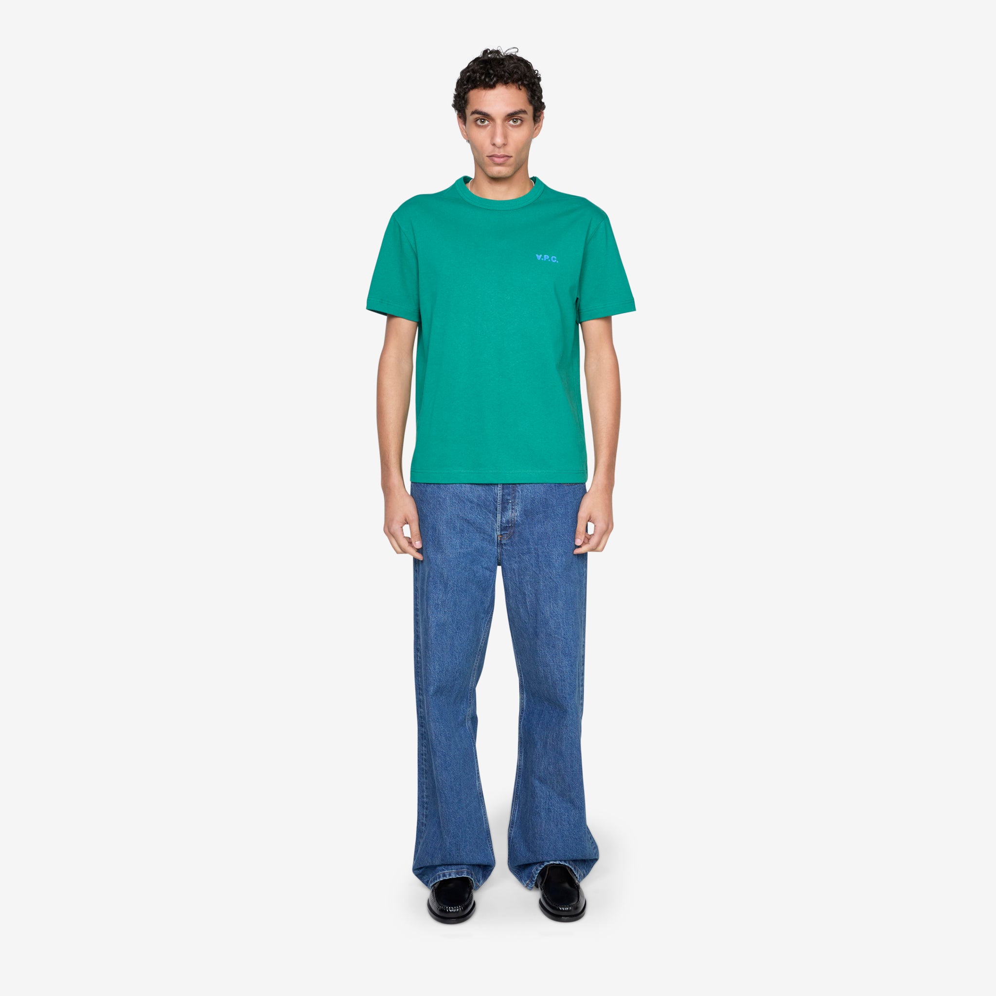 Stylish Boxy Petit VPC T-Shirt for Women - Green & Blue Options | Casual Wear, Street Fashion, Everyday Comfort