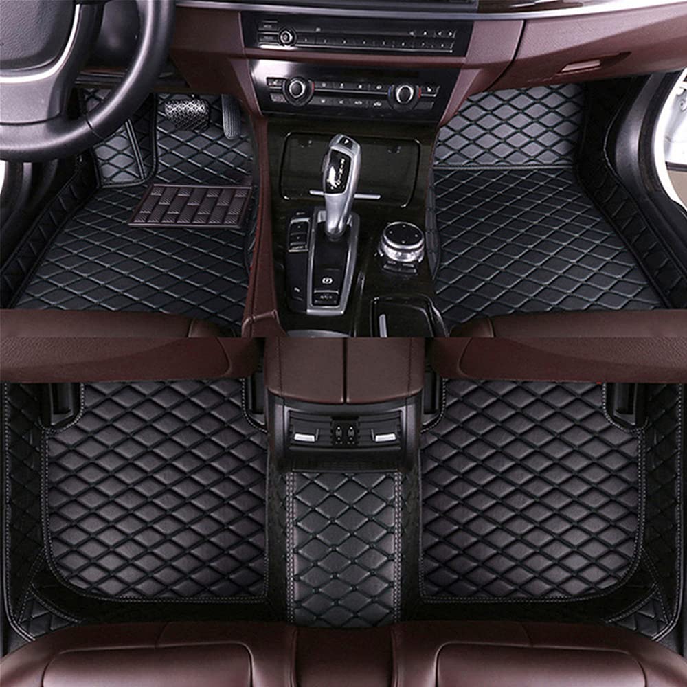All Weather Floor Mats for Volvo S80 2010-2016 - Heavy Duty Full Set Car Floor Liners - Black Rubber Car Mats for Ultimate Protection - Perfect for Winter, Rain, Mud & Snow