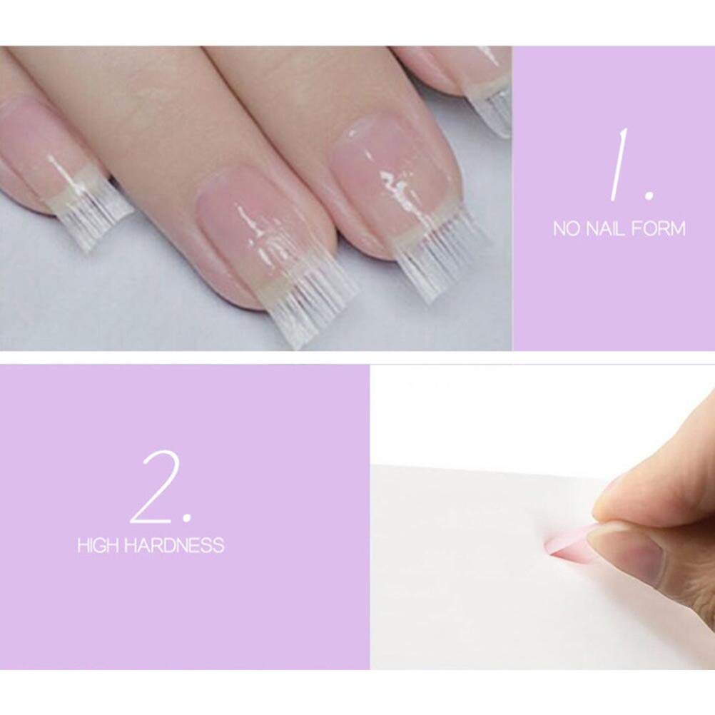 100pcs Fiberglass Nail Extension Kit - Professional Manicure & Nail Art Supplies for Strong, Natural-Looking Nails | Perfect for Salon, Home Use & DIY Nail Designs