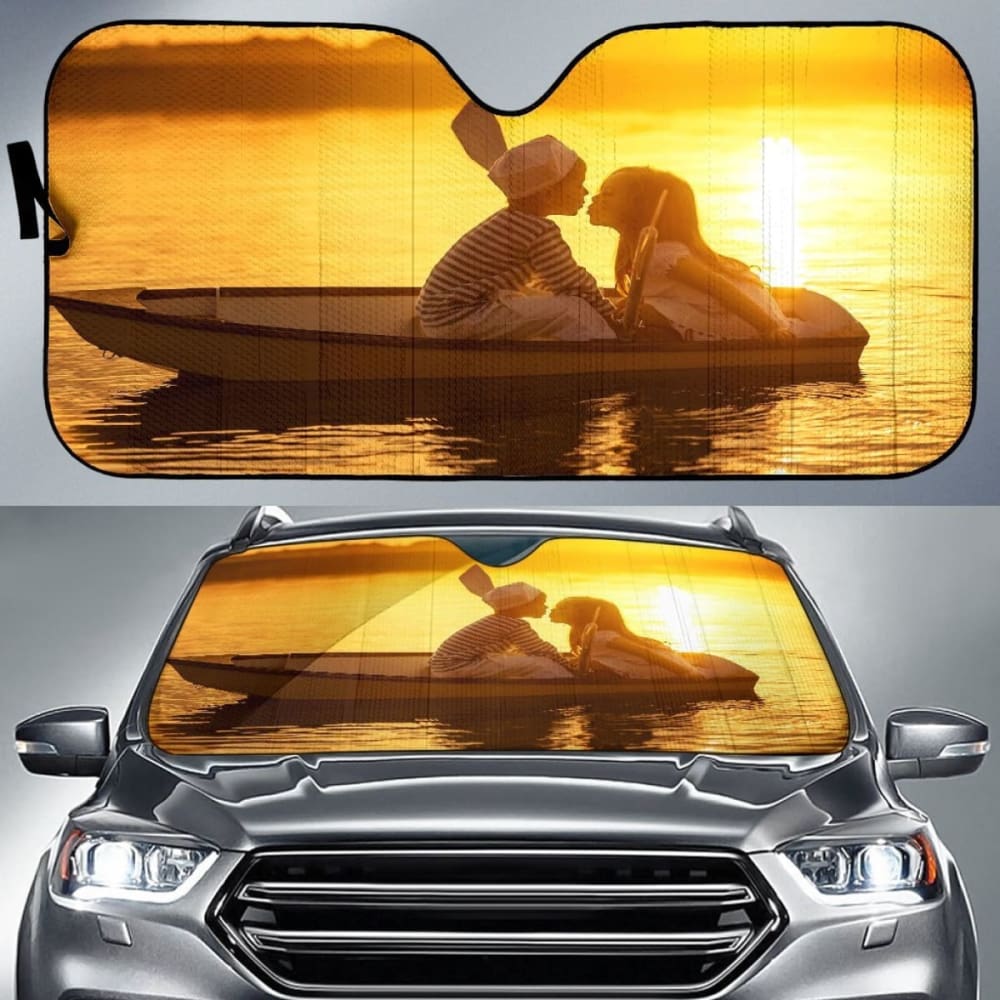 Angel Kiss Sun Shade - Premium Car Windshield Sun Protector, Best Gift for Drivers (Home/Office/Travel Use)
