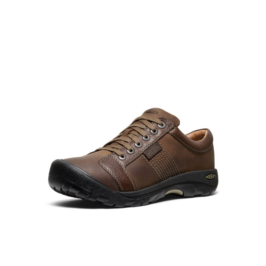 Men's Austin Wide Width Shoes in Chocolate Brown - Comfortable Casual & Work Footwear for Everyday Wear