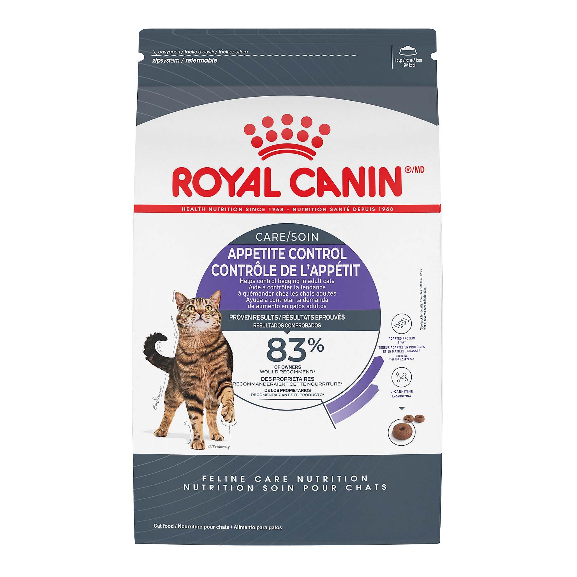 Royal Canin Appetite Control Spayed/Neutered Dry Cat Food for Adult Cats - 6 lb Bag - Weight Management Kibble for Indoor Cats with Reduced Activity