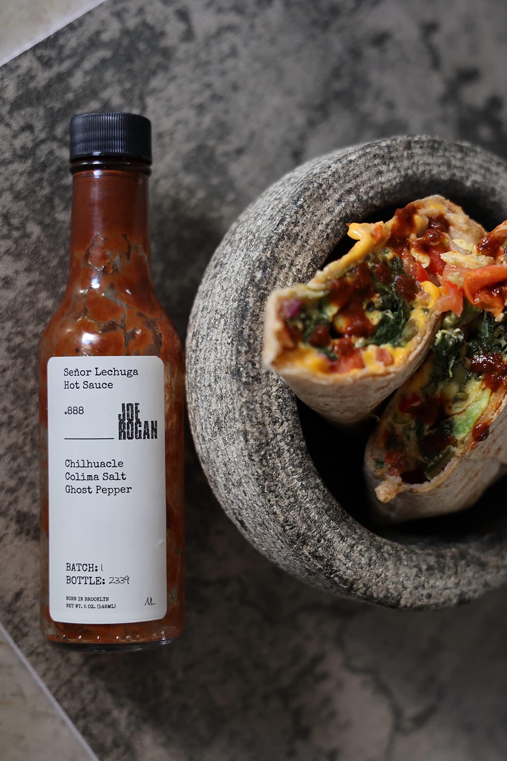 Joe Rogan x Señor Lechuga Hot Sauce - Spicy .888 Chilhuacle, Colima Salt & Ghost Pepper Blend - Perfect for Tacos, Wings & BBQ