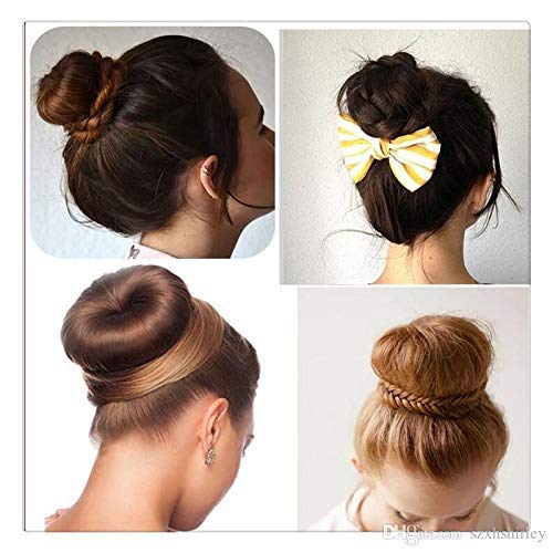 APOEM Donut Bun Maker Hair Volumizer - Black Hair Donut for Women | Perfect for Updos, Ponytails & Special Occasions