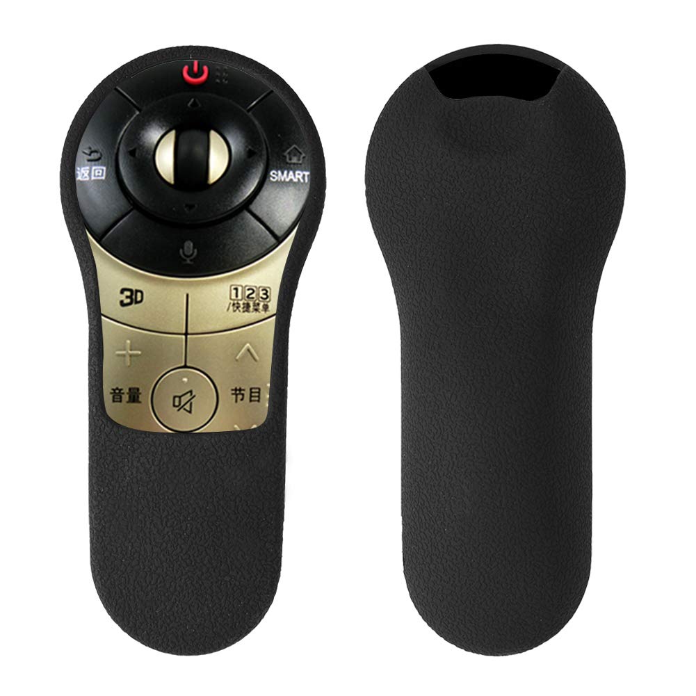Non-Toxic Oil-Resistant TV Remote Cover - Soft Anti-Slip Design for Comfortable Grip (Black) | Perfect for Living Room, Bedroom & Home Theater Use