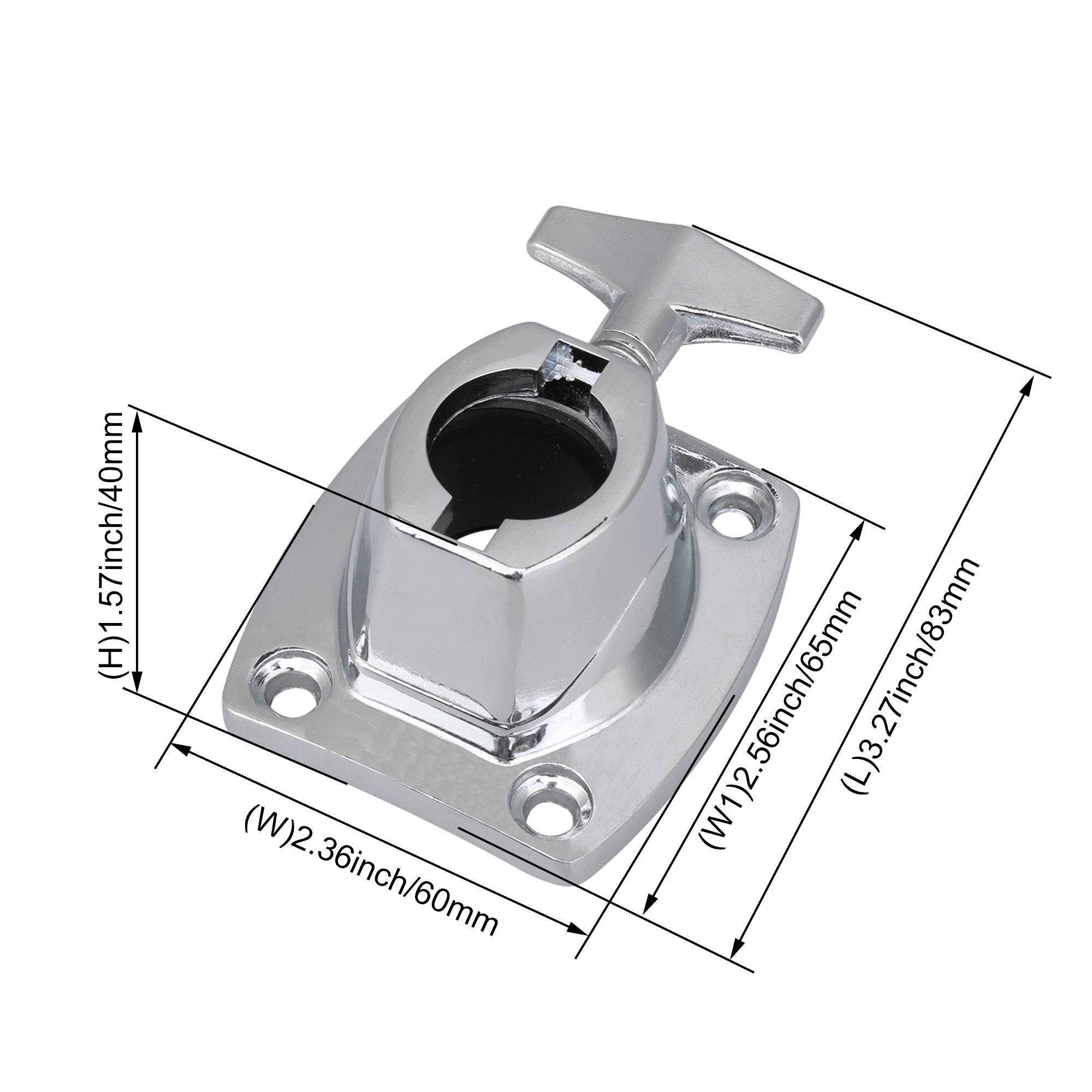 Mxfans Floor Tom Drum Mount Bracket - Heavy Duty Percussion Hardware for Drum Kits - Perfect for Live Performances, Studio Recording, and Drum Set Upgrades