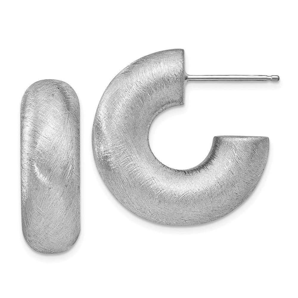 925 Sterling Silver Hoop Earrings for Women - 0.98 Inch Small Circle Earrings - Hypoallergenic Fine Jewelry - Perfect for Everyday Wear, Work & Special Occasions