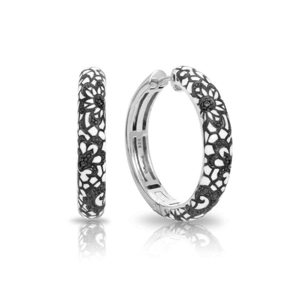Belle Etoile Constellation Earrings - White Floral Lace Dangle Earrings for Women | Perfect for Weddings, Parties & Special Occasions