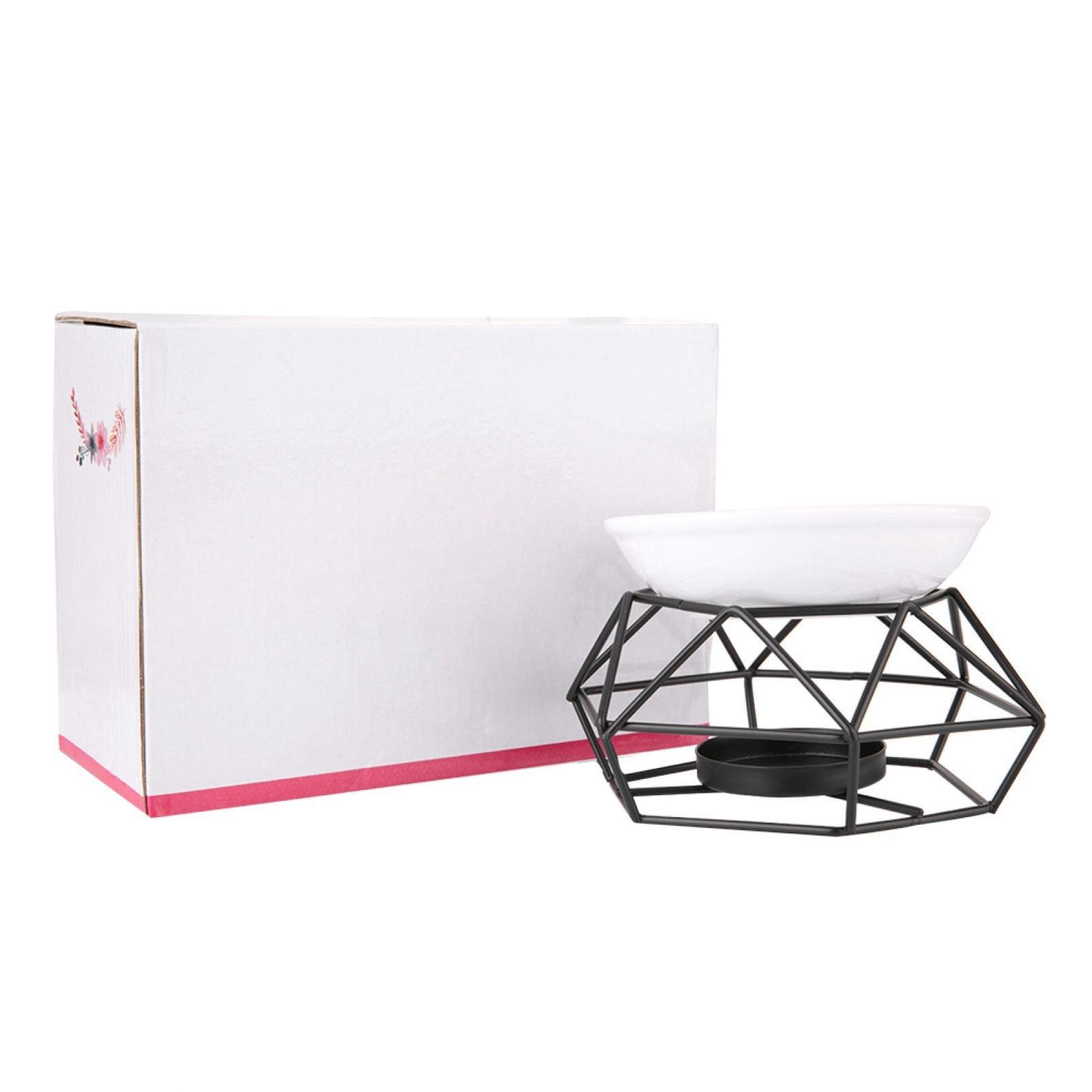 Premium Jeankak Aroma Oil Diffuser - Geometric Oil Candle Holder with Durable Design for Home, Bathroom & Spa Relaxation - Essential Oil Warmer for Aromatherapy & Mood Enhancement