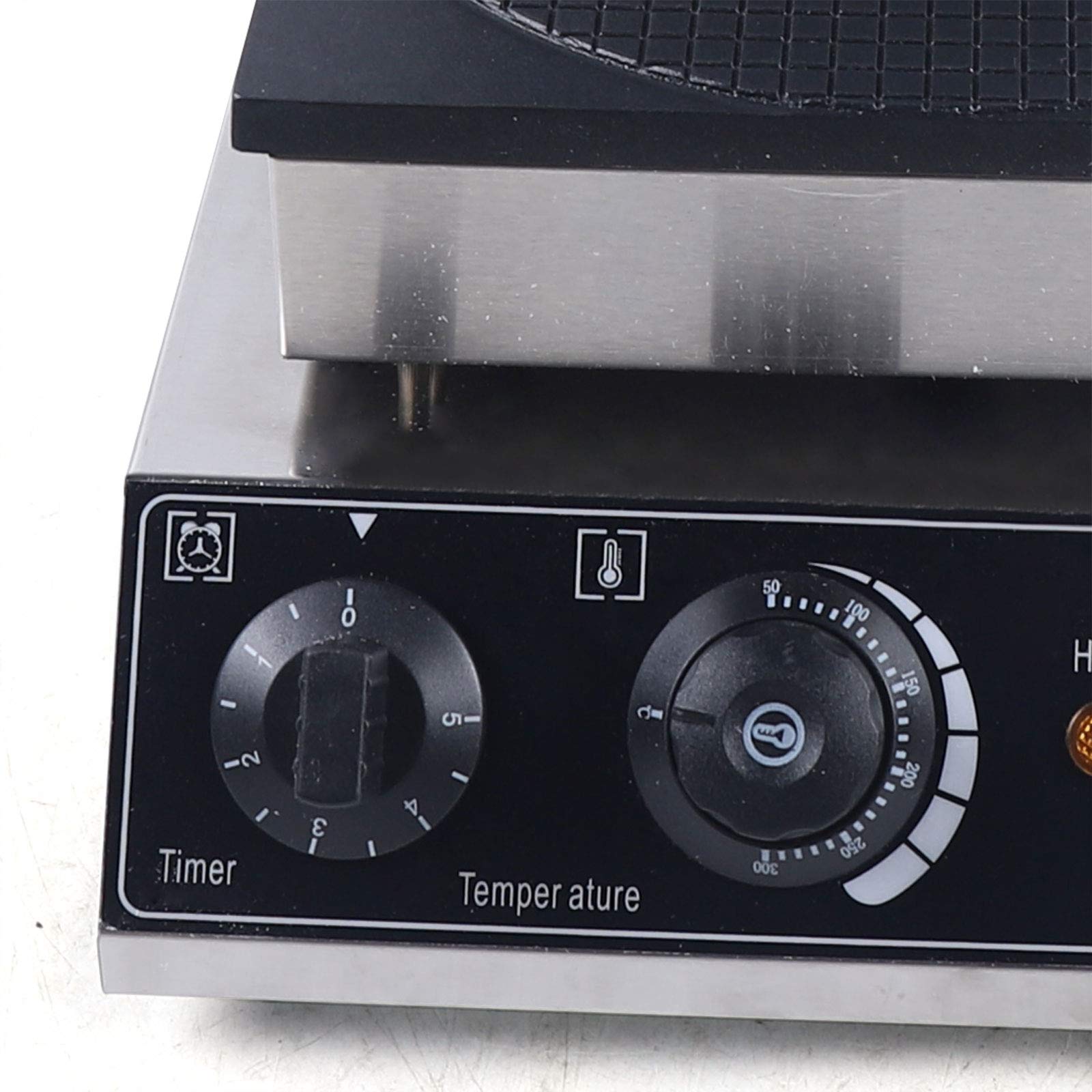 110V 1500W Commercial Ice Cream Cone Maker - Electric Waffle Baker Machine with Nonstick Surface for Crispy Cones - Perfect for Ice Cream Shops, Restaurants, and Home Use