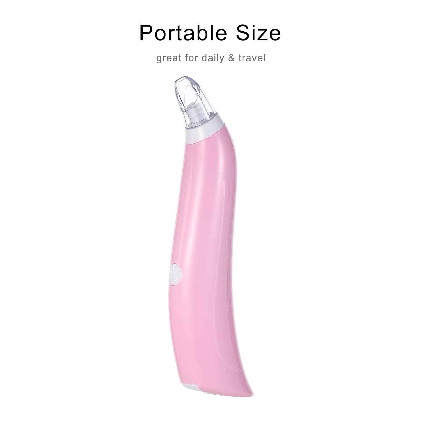 EXCLUZO Portable Blackhead Remover - Battery Powered Facial Pore Cleanser for Acne & Blackhead Removal - Skin Cleaning Tool for Deep Pore Cleansing at Home or Travel - Perfect for Daily Skincare Routine & Spa Treatments