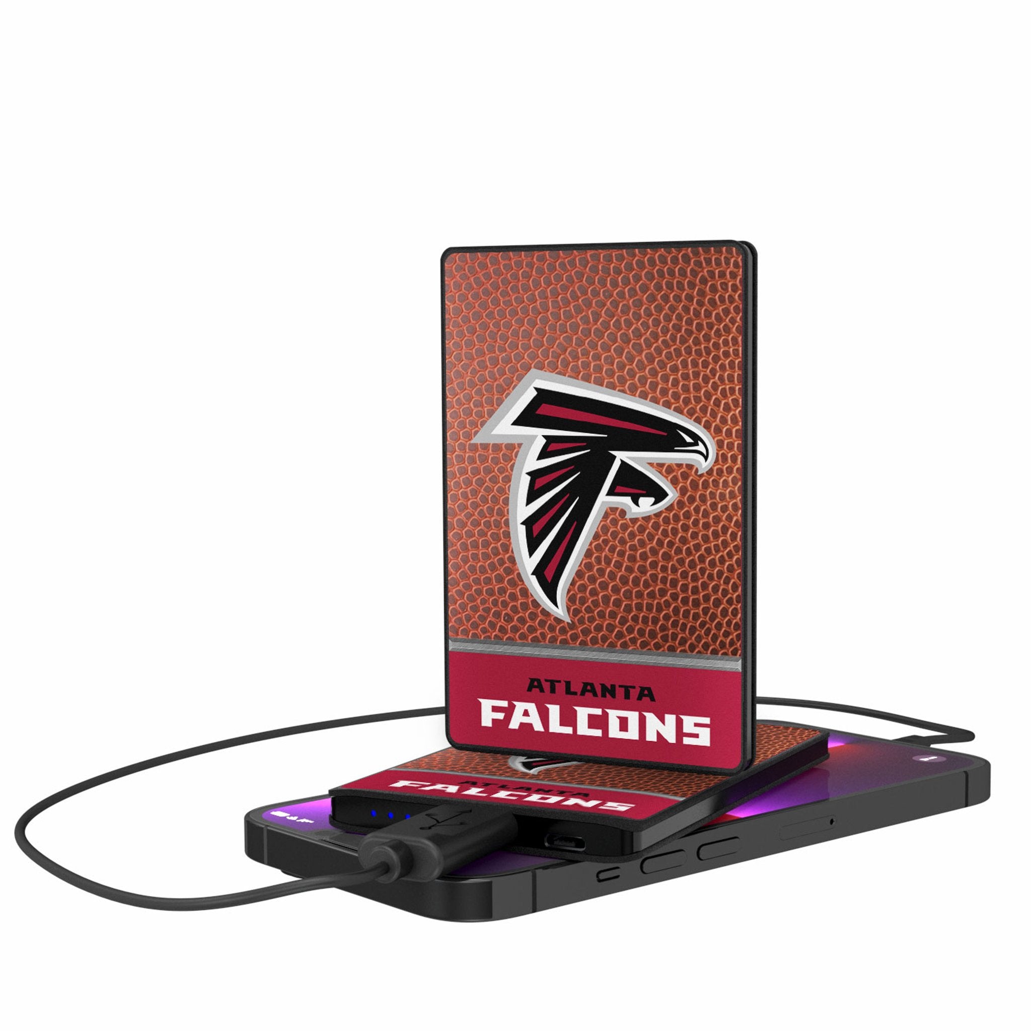 Atlanta Falcons NFL Team Logo 2500mAh Portable Charger Power Bank - Perfect for Travel, Camping & Emergency Phone Charging