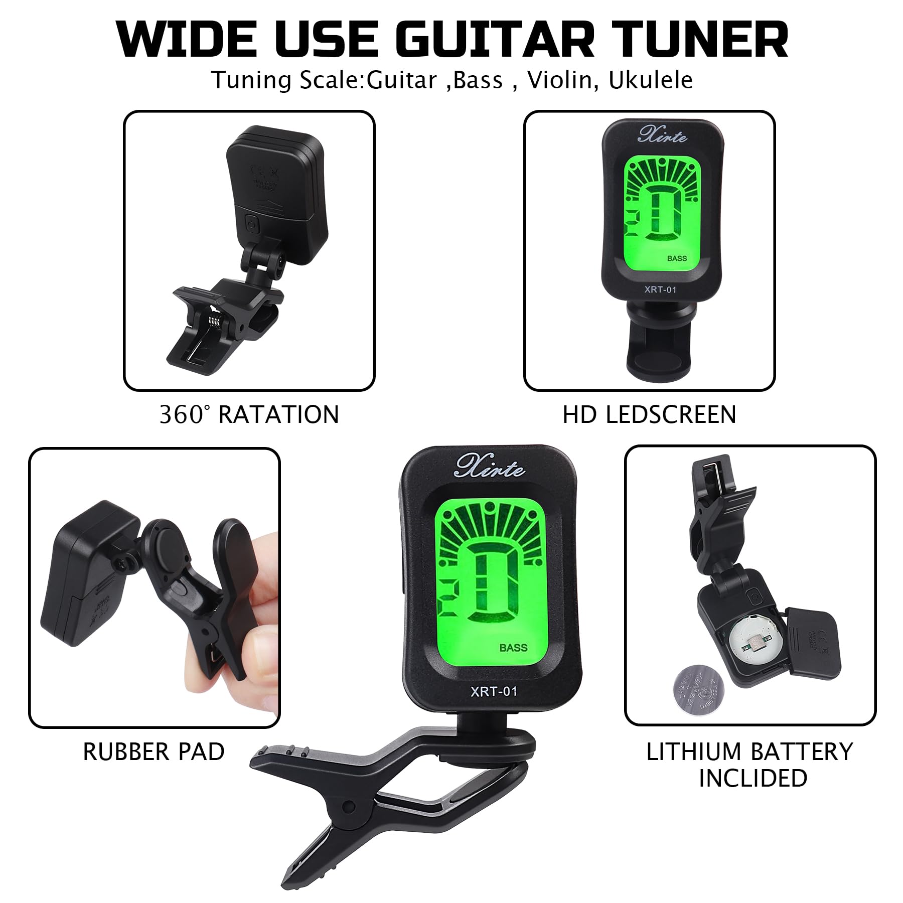 Premium 59-Piece Acoustic Guitar Accessories Kit - Includes Strings, Tuner, Capo, 3-in-1 Restring Tool, Picks, Bridge Pins & More - Perfect for Guitar Maintenance, Practice & Live Performances