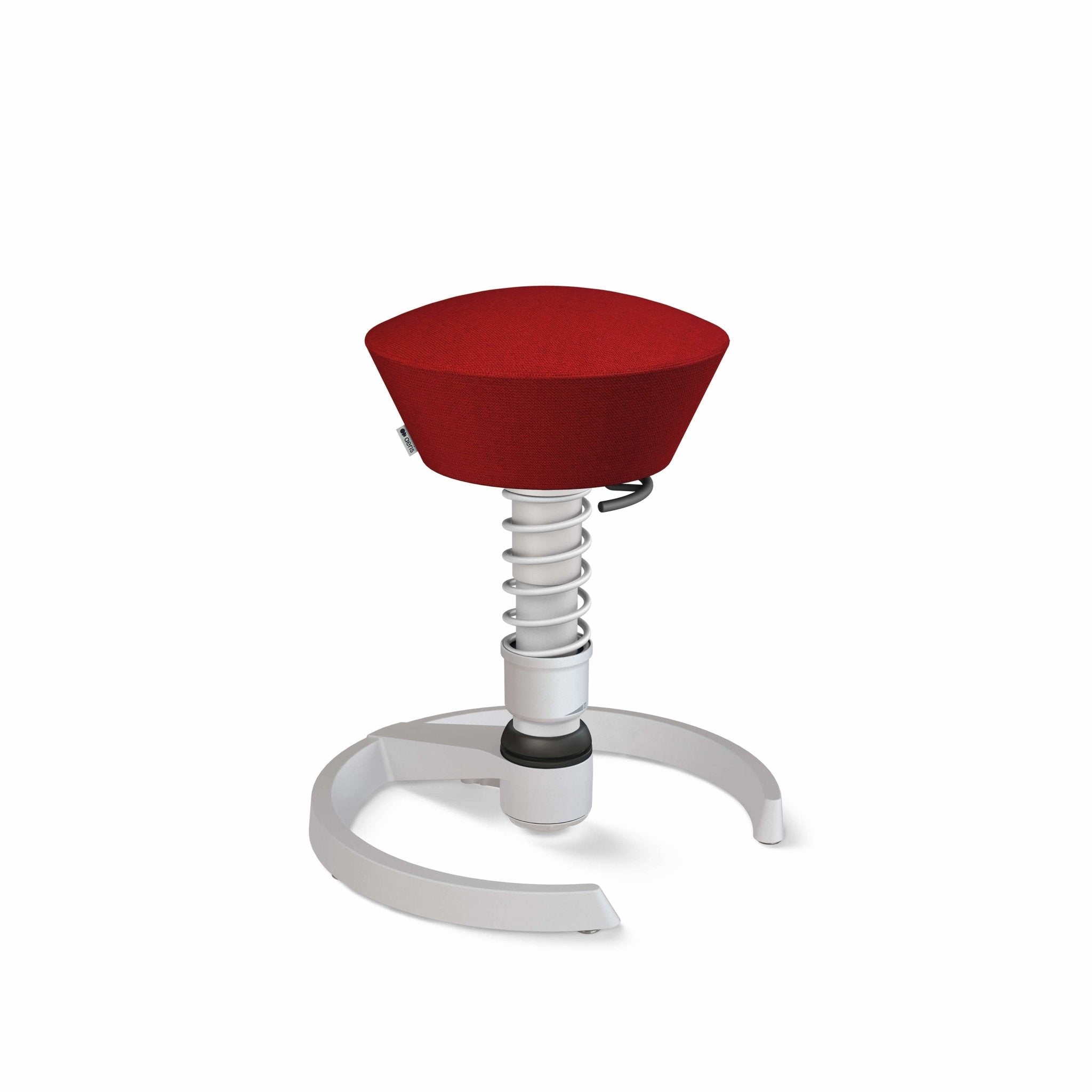 Aeris Swopper Active Sitting Stool - Ergonomic Glider Chair for Office & Home, Light Grey Metallic - Perfect for Workstations, Standing Desks & Home Offices