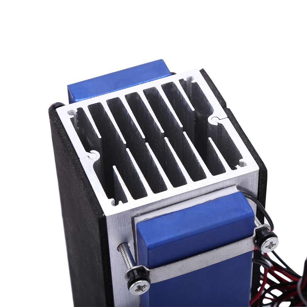 Walfront Mini Air Conditioner - 12V DC 576W 8-Chip TEC1-12706 Thermoelectric Cooler for DIY Cooling | Portable Cooling Device for Small Spaces, Electronics Cooling & Workbench Use