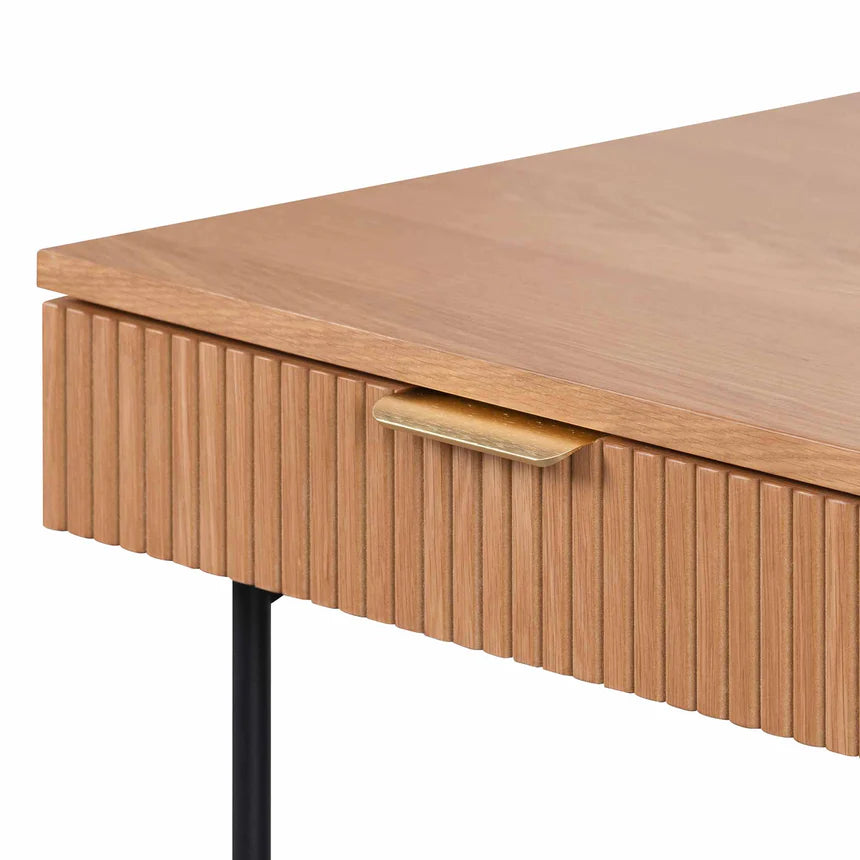 Stylish Dark Oak Home Office Desk - Modern Ergonomic Writing Desk for Small Spaces - Perfect for Remote Work, Study & Productivity