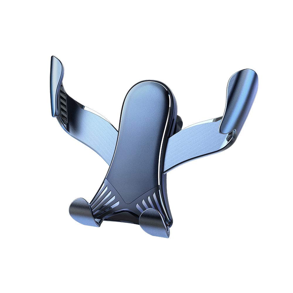 Universal Car Phone Holder - Air Vent Clip Mount for iPhone, Samsung & Smartphones - Adjustable & Secure Grip (Blue) - Perfect for GPS Navigation, Hands-Free Calls & Road Trips