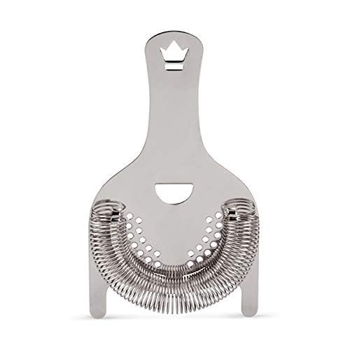 Premium Cocktail Kingdom Koriko® 2-Prong Hawthorne Strainer - Professional Bar Tool for Mixing Cocktails, Perfect for Home Bars and Bartenders