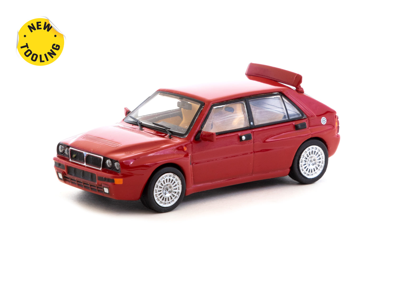 Tarmac Works 1/64 Scale Lancia Delta HF Integrale Diecast Model Car - Red ROAD64 Collection | Perfect for Collectors, Display, and Racing Enthusiasts