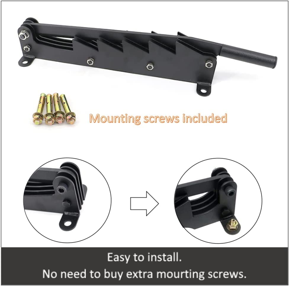 Best Carbon Steel Wall Mounted Firewood Splitter - Heavy Duty Manual Log Splitter & Kindling Maker for Indoor/Outdoor Use - Perfect for Fireplaces, Wood Stoves & Camping