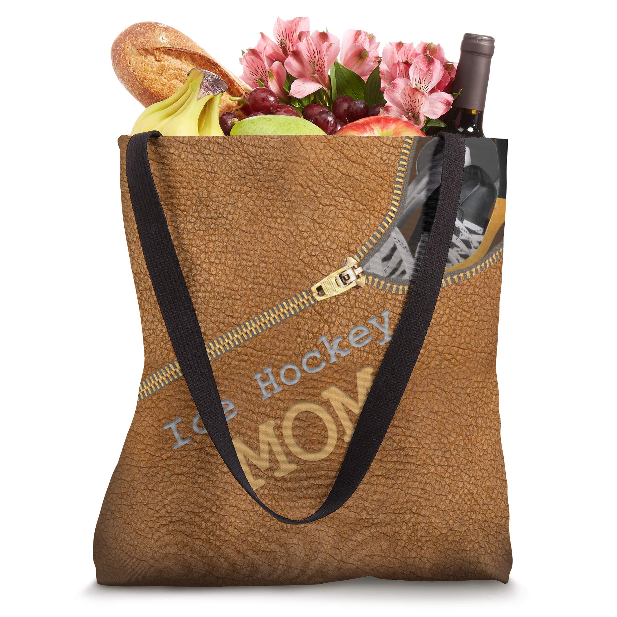 Ice Hockey Mom Tote Bag - Durable Hockey Gift for Hockey Moms - Perfect for Games, Practice & Team Events