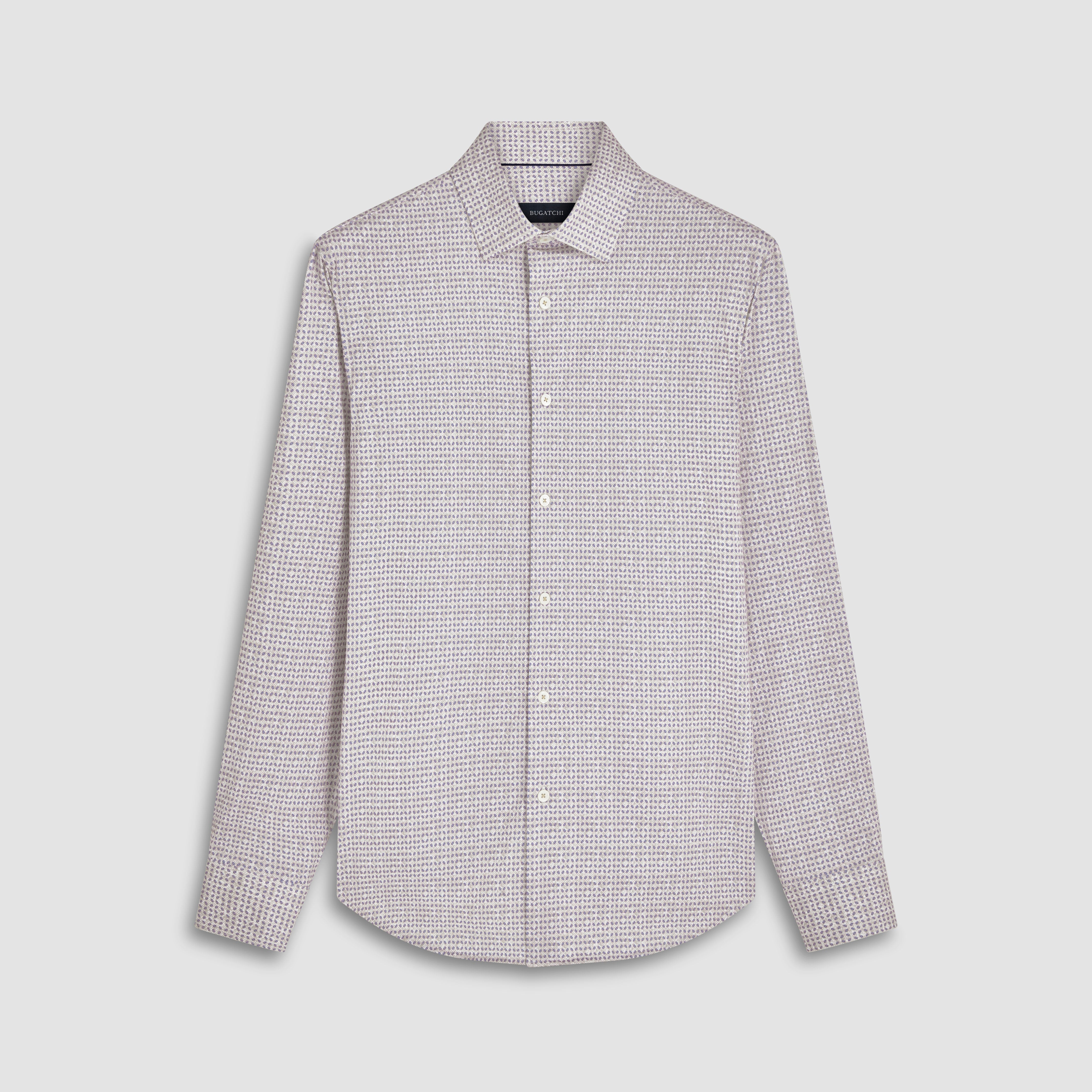 James Geometric Print Cotton Shirt for Men - Stylish Casual Button Down Shirt for Work, Office & Everyday Wear