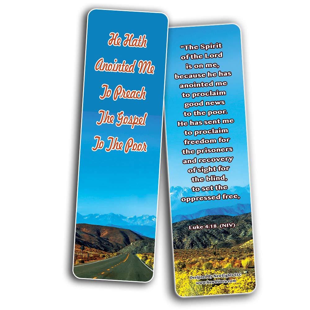 NewEights Inspirational Bible Bookmarks (12-Pack) - Bulk Religious Bookmark Set with Scripture Verses - Perfect for Ministers, Pastors & Bible Study Groups - Ideal for Church Events, Sunday School & Personal Devotion