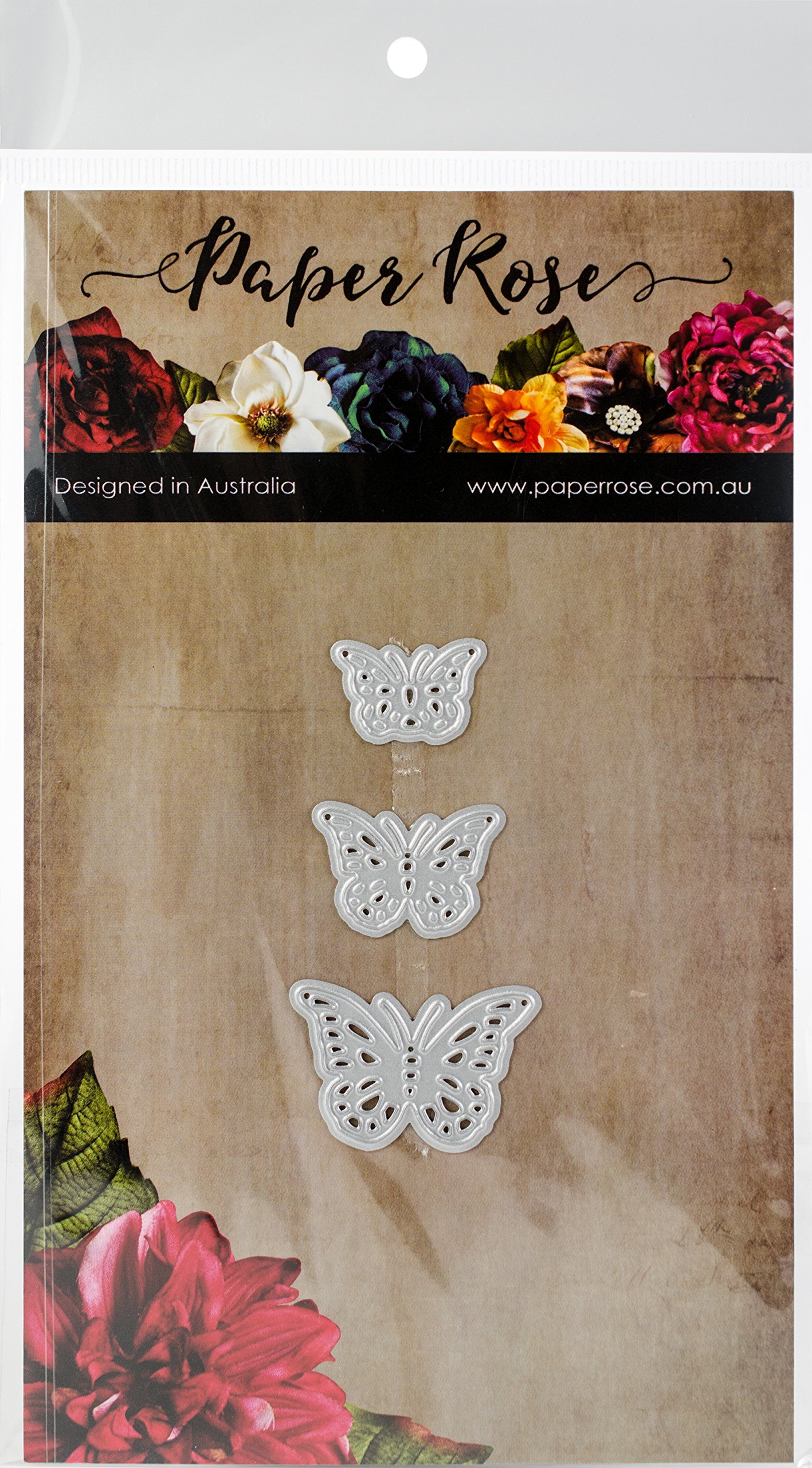 Multicolor Paper Rose & Fancy Butterfly Die Cuts for Scrapbooking, Card Making, and DIY Wedding Decorations