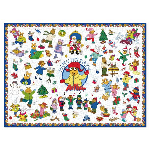 Arthur Happy Holidays Winter Fun Jigsaw Puzzle - 150 Piece Christmas Puzzle for Kids & Adults - Perfect for Family Game Night & Winter Holiday Activities