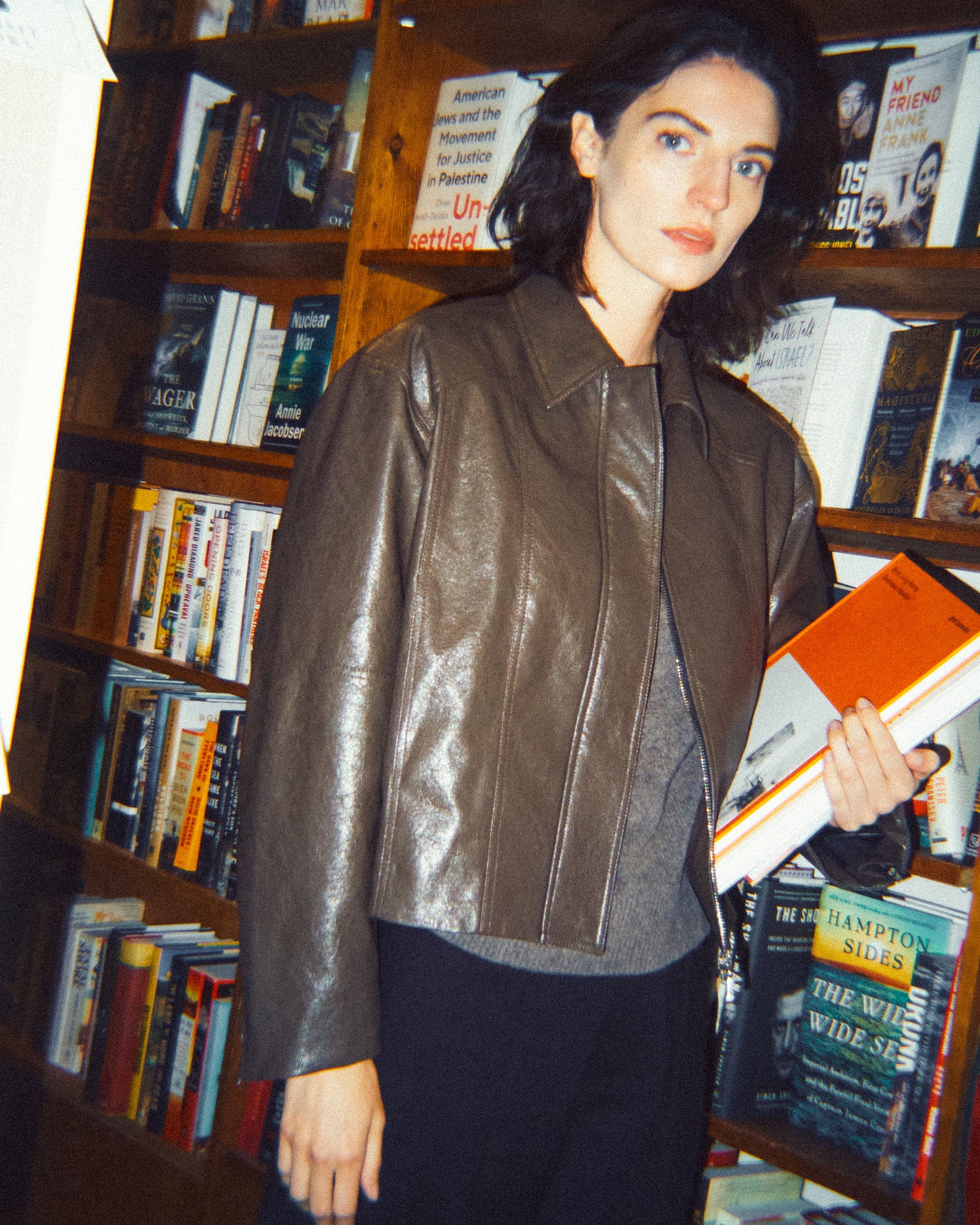 Stylish Halle Vegan Leather Jacket for Women - Eco-Friendly Faux Leather Biker Jacket - Perfect for Casual Outings, Date Nights & Fall Fashion