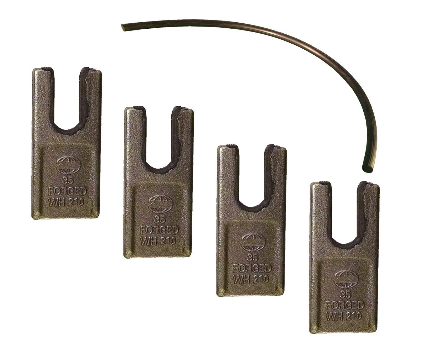 4-Pack Pengo Auger Teeth 133835 - Size 35 Replacement Teeth for CS & AG Aggressor Augers with Quick Lock STRP - Ideal for Trenching, Drilling & Construction Equipment Maintenance