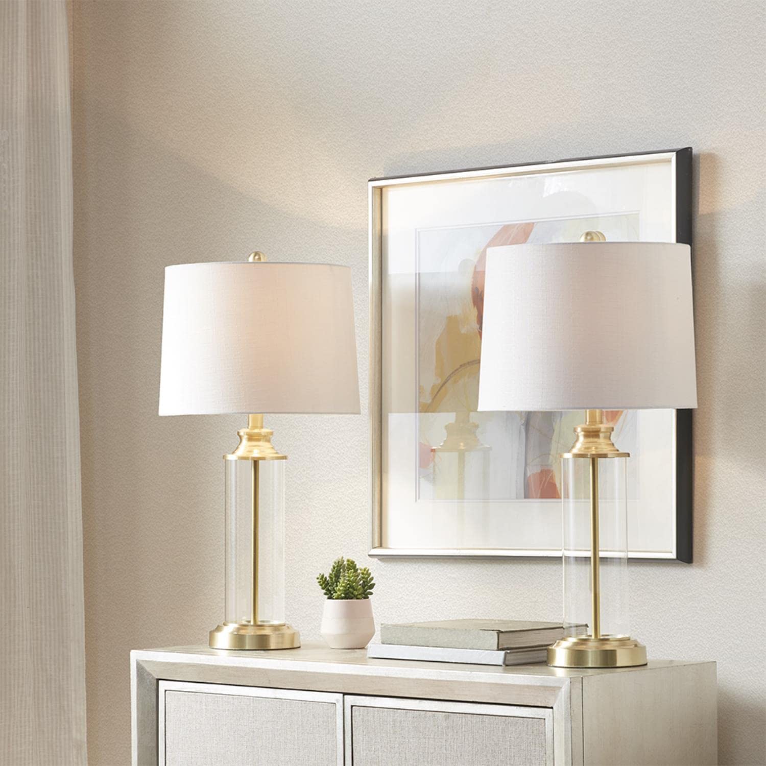 510 DESIGN Modern Glass Table Lamp Set of 2 - 26