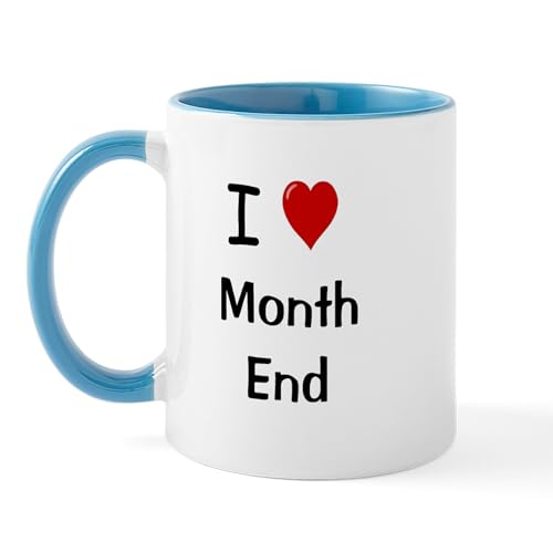 White/Blue Inside - Financial Accountant Mug I Love Month End Mug