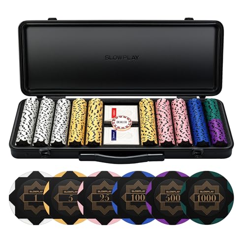 500 Chips With Numbered Values