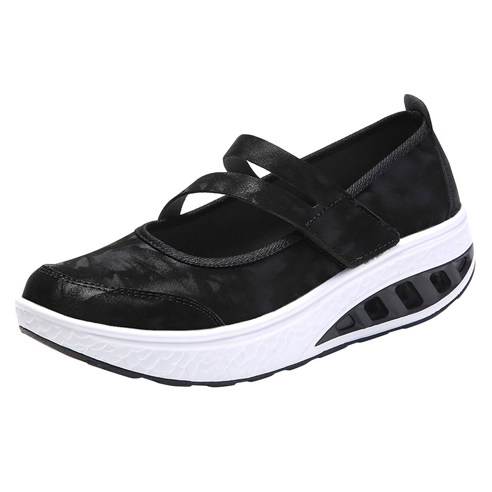 MOLayys Women's Casual Snow Shoes - Slip-On Wedge Sneakers for Outdoor Winter Wear, Breathable & Comfortable Leisure Flats for Walking, Shopping & Daily Activities