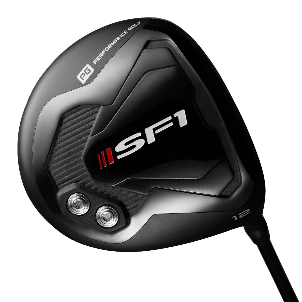 SF1 Driver with Square Face Technology - Straight Shot & Controlled Cut Golf Club for Men & Women | Perfect for Driving Range & Tournament Play