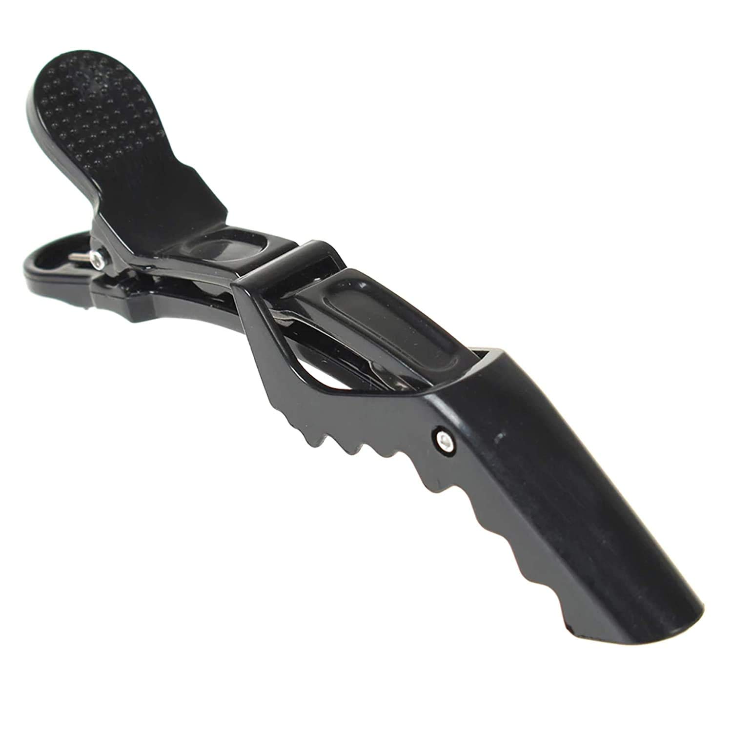 6Pcs Black Salon Hairdressing Clips - Professional Hair Styling Accessories for Cutting, Coloring & Blowouts - Perfect for Salons & Home Hair Care