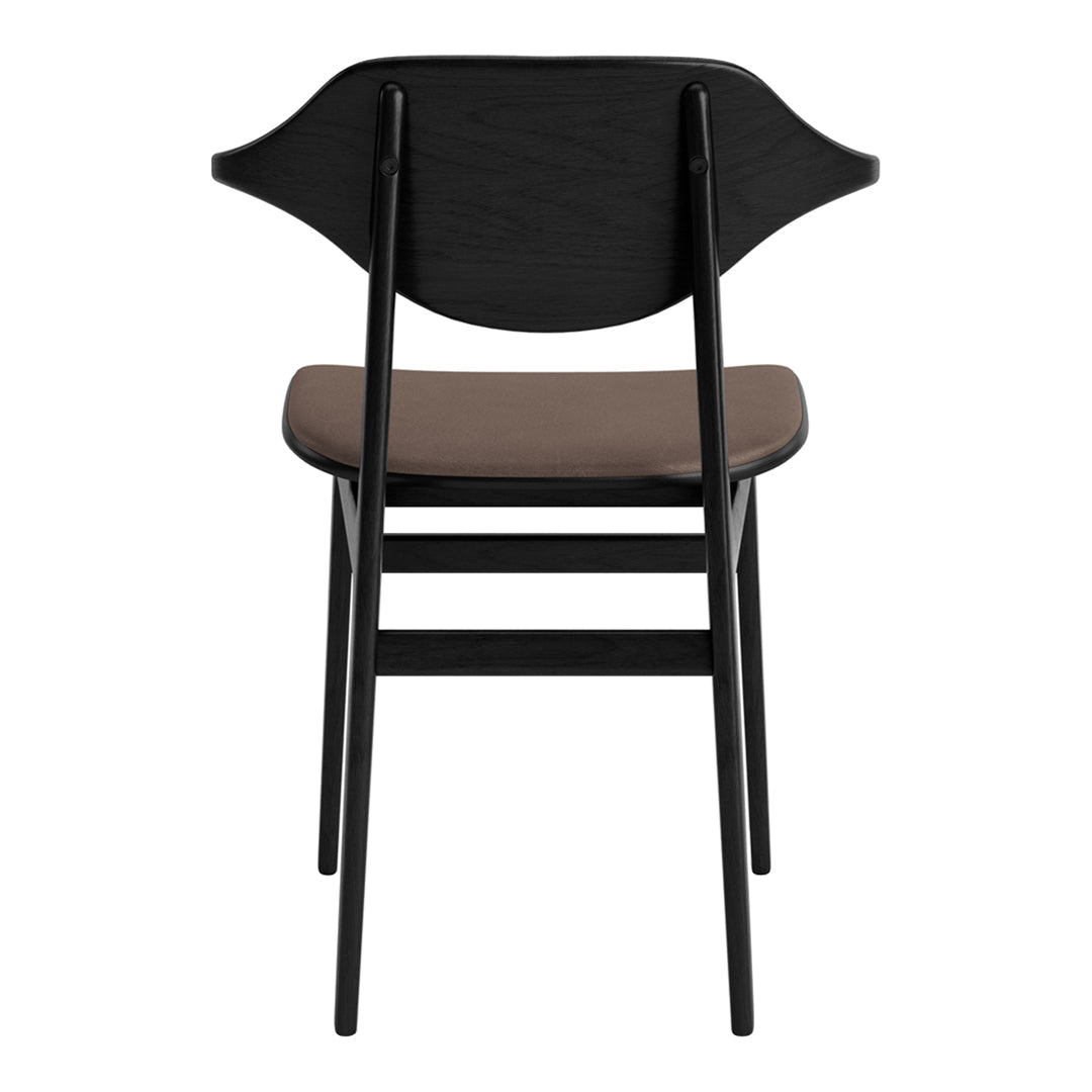 Bufala Dining Chair - Upholstered Seat for Kitchen, Dining Room & Office - Comfortable Modern Furniture for Home & Restaurant Use