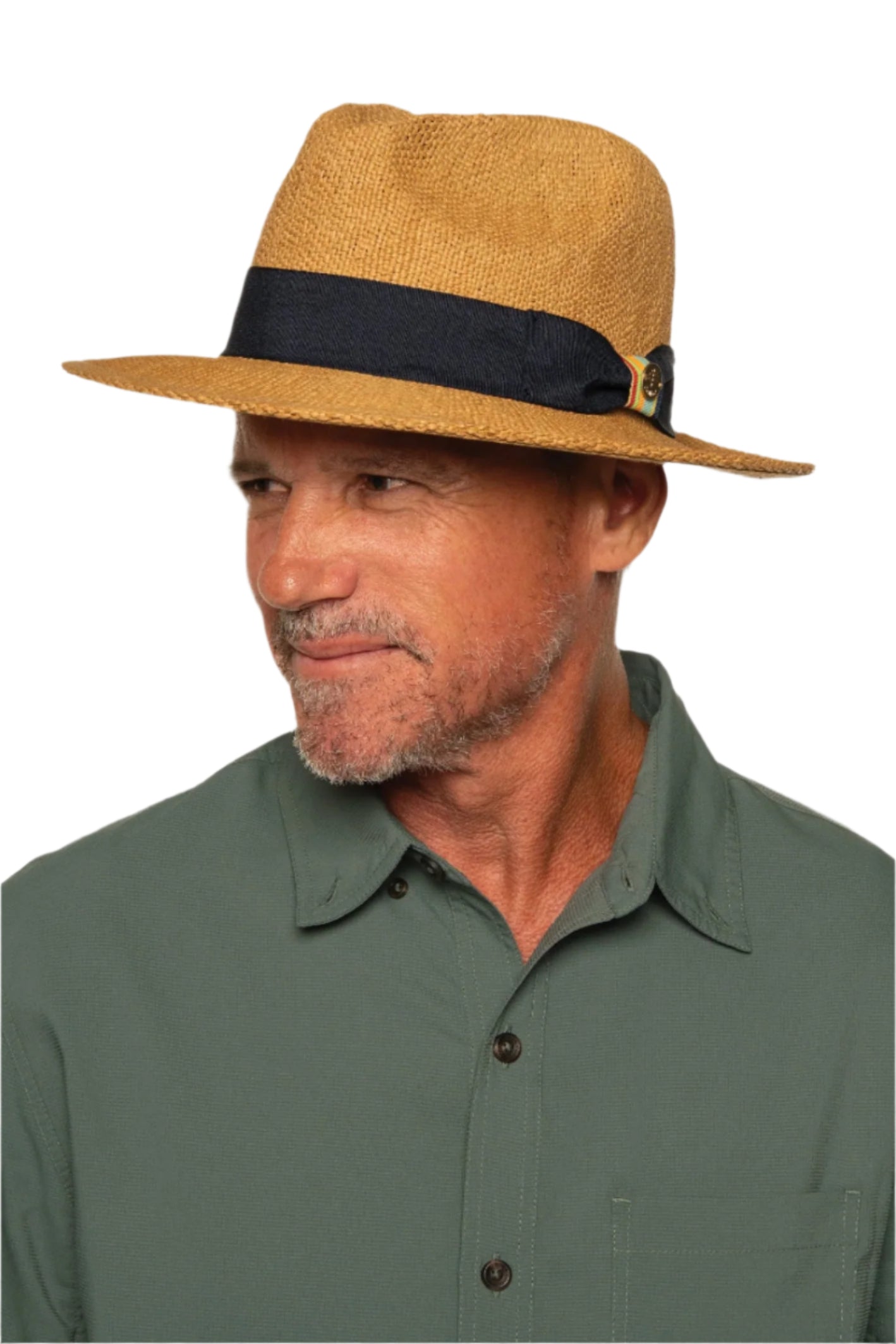 Unisex Surf Club Hand Woven Fedora Hat with Rugby Stripe Band - Perfect for Beach, Summer Outfits & Outdoor Adventures