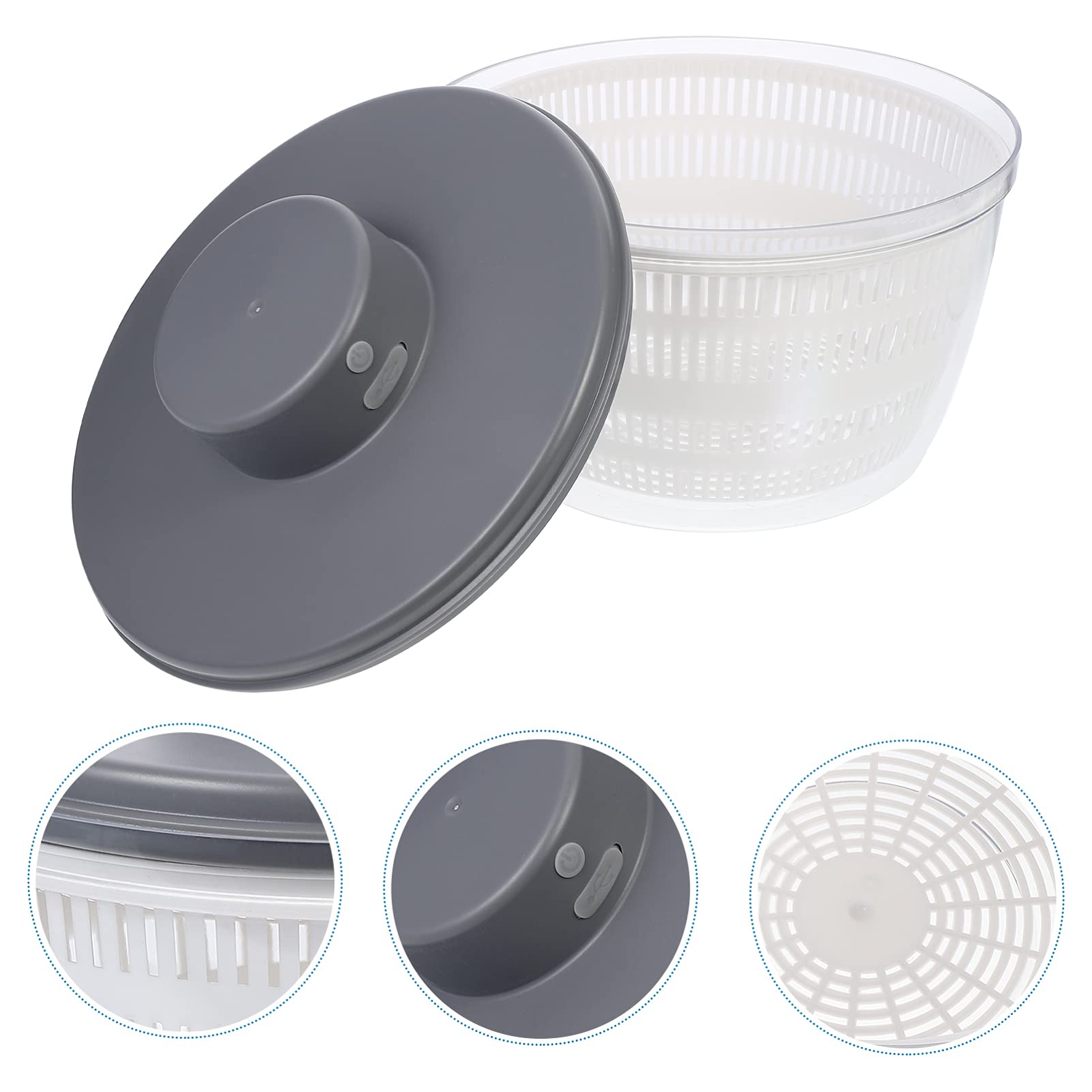 Beaupretty 1-Piece Vegetable Dryer & Salad Spinner - Compact Food Dehydrator, Fruit Press Juicer, and Meat Drying Basket for Healthy Snacks, Meal Prep & Kitchen Storage - Perfect for Salads, Jerky Making, and Fruit Preservation