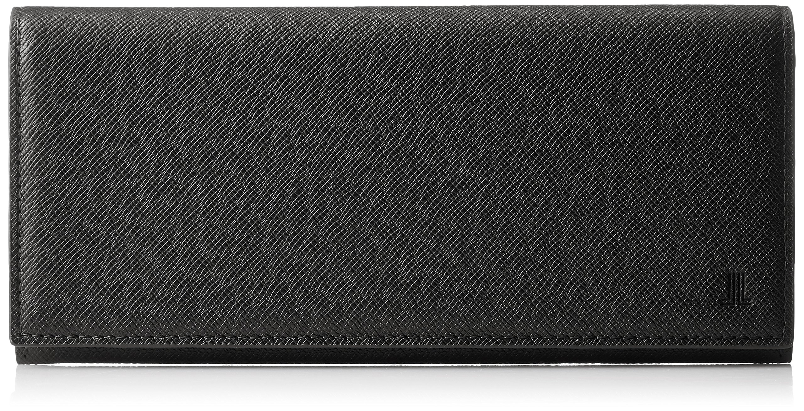 LANVIN COLLECTION Men's Quurulu De Van Bifold Long Wallet - Premium Leather RFID Blocking Slim Wallet for Business & Travel