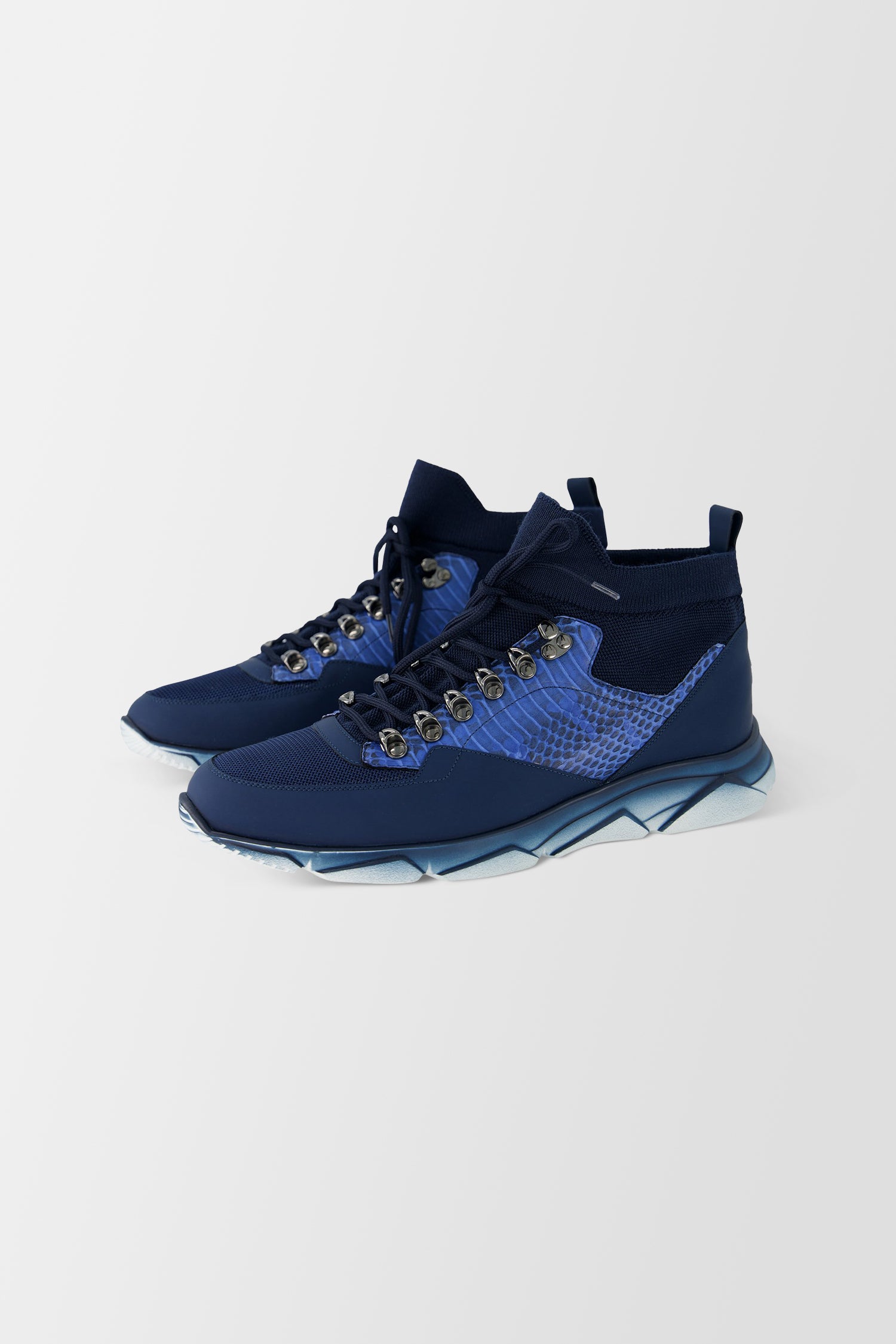 Zilli Blue Rubber Sneakers for Men & Women - Comfortable Slip-Resistant Casual Shoes for Walking, Running & Outdoor Activities