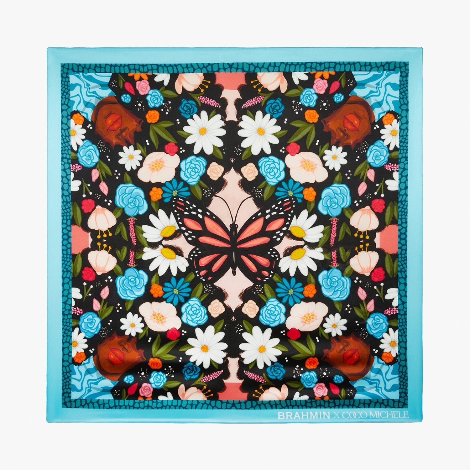 Coco Michele 35x35 Silk Scarf - Lightweight & Soft Fashion Accessory for Women - Perfect for Office, Travel & Special Occasions
